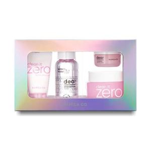 BANILA CO Kit Skincare Rotina de Cuidados com a Pele de 4 Peças, Regime Diário de Rosto