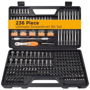 Kit Brocas de Chaves 218 Peças com Estojo, JACKSON PALMER HC MK6H BDXG, Preto