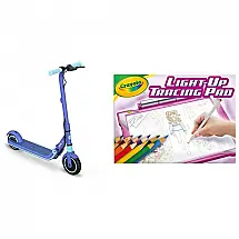 Patinete Elétrico para Crianças de 6 a 14 anos, Atinge até 15km, Peso Max 50kg, Segway, Azul