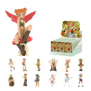 Blind Box,Conjunto de 12 Bonecos POP MART Peach Riot Punk Fairy, Caixa Surpresa, Brinquedos de Ação com Design Variado, Coleção Divertida