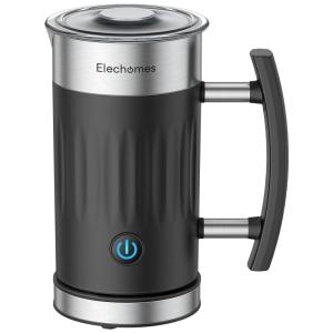 Espumador Elétrico Automático 300 mL, Aço Inoxidável, 110v, ELECHOMES MMF 9202, Preto
