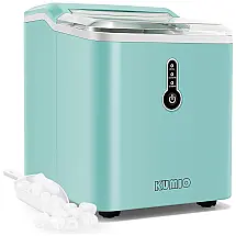 Máquina de Gelo com Capacidade para 12 kg em 24H, Colher e Cesta de Gelo, 110V 120W, KUMIO, Preta