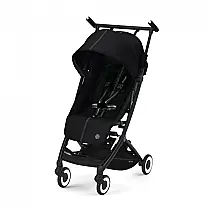 Carrinho de Bebê Ultracompacto com Suspensão Suave e Reclinação Ajustável com Uma Mão, Cybex Libelle 2, Preto