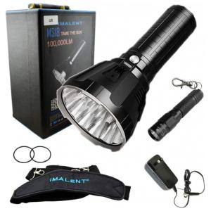 Lanterna 100.00LM, Distancia 1350 M, com USB, à Prova D IP56, IMALENT MS18, Preto