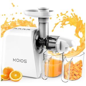KOIOS Centrífuga de Frutas, Capacidade 400 mL, Aço Inoxidável, 150W, 110V, Branca