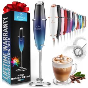 Mixer Elétrico com Suporte, Zulay Kitchen, Preto e Azul