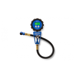 Medidor Digital de Pressão de Pneus Motion Pro Preto Alta Precisão +/-0,6 PSI, Mangueira 38 cm, Modelo 08-0684, Original 12V