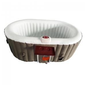 Spa Inflável Hidromassagem para 2 Pessoas com Jato de Alta Potência 548 Litros, ALEKO, Marrom