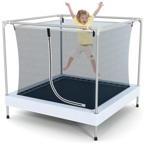 Cama Elastica Infantil com Rede de Segurança para até 60 kg, ELITWINGS, Cinza