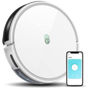 yeedi k650 Aspirador de Pó Robô, 2000Pa, Capacidade 800 mL, Recarregável, Wi Fi, Branco