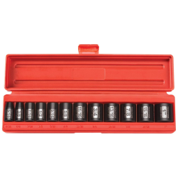 Ferramenta Automotiva Tekton 3, 8 de Polegada Conjunto de Soquetes Cr V 6 Pontos 12 Peças