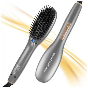 Escova Alisadora Seca e Modela com 8 Níveis de Temperatura, 110v, FENNYCARE, Cinza