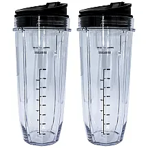 Kit de Copos 946 mL para Liquidificador Compatível com Modelos Nutri Ninja Auto iQ, BLENDIN 8541989294, Preto