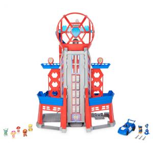 Torre Transformadora Ultimate City com 6 Bonecos de Ação e Carro de Brinquedo Spin Master 0,91m, Patrulha Canina