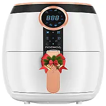 Rozmoz Fritadeira Elétrica AirFryer Digital, Capacidade 4.7L, 1400W, 110V, Branco