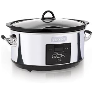 Panela Elétrica Programável 7 Litros com Controle e Timer Digital, 110V 1500W, Crockpot, Prata