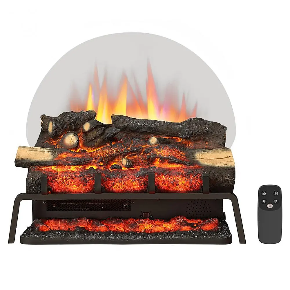 Lareira Elétrica Legend Flame 58x51cm 1500W Chamas LED Troncos Portátil 110V