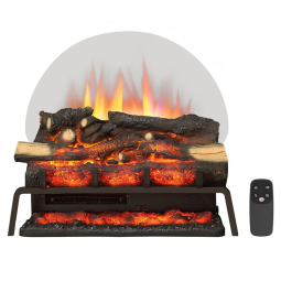 Lareira Elétrica Ecológica 23" 58cm com Controle Remoto, Efeito de Chama e Som Crepitante, 110V 750W/1500W, Legend Flame EF290, Preta
