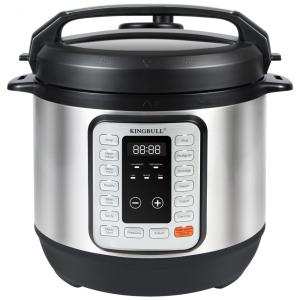 Panela de Pressão Elétrica KINGBULL 12 em 1, Multiuso Instantânea com Revestimento Antiaderente, Cozimento Lento, Panela de Arroz