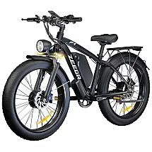 Bicicleta Elétrica ZEEGR 2000W para Adultos, Motor Duplo, Bateria 48V 22,4Ah, 96 km Autonomia, Pneus 26x4.0, Freio Hidráulico, Suspensão