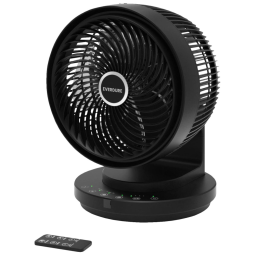 Ventilador de Mesa Oscilante com 4 Velocidades, 2 Modos, Controle Remoto, 110V 18W, Everdure ED9HB, Preto