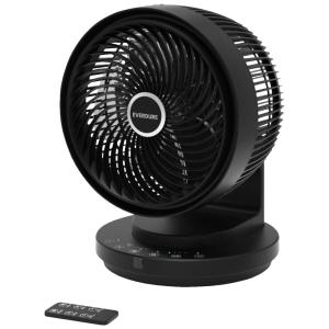 Ventilador de Mesa Oscilante com 4 Velocidades, 2 Modos, Controle Remoto, 110V 18W, Everdure ED9HB, Preto