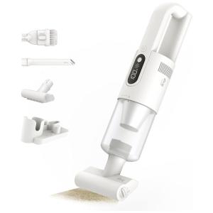 Aspirador de Pó de Mão Multifuncional sem Fio com Acessórios, Sucção 1800PA, 110v, BRIGII H5, Branco