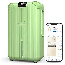 Desumidificador para Grandes Ambientes 1.7L até 53 m2 com Controle Inteligente e App para Celular, 110V, MANITYA, Creme