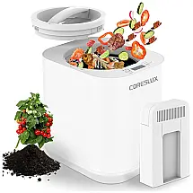 Composteira Elétrica de Cozinha 4L para Ambientes Internos e Externos com Função Autolimpante, Baixo Ruído e Display LED, 110V, CORESLUX