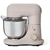 Batedeira planetária Beautiful 5,0L bege com tigela inox, 12 velocidades, cabeça basculante, 300W, 110V