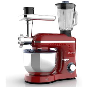 3 em 1 batedeira de cozinha,vermelho, NURXIOVO, Vermelho