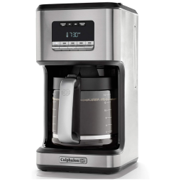 Cafeteira Elétrica Programável até 14 Xícaras, com Tela LCD, Aço Inox, 110v, CALPHALON 2120896, Prateado