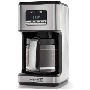 Cafeteira Elétrica Programável até 14 Xícaras, com Tela LCD, Aço Inox, 110v, CALPHALON 2120896, Prateado