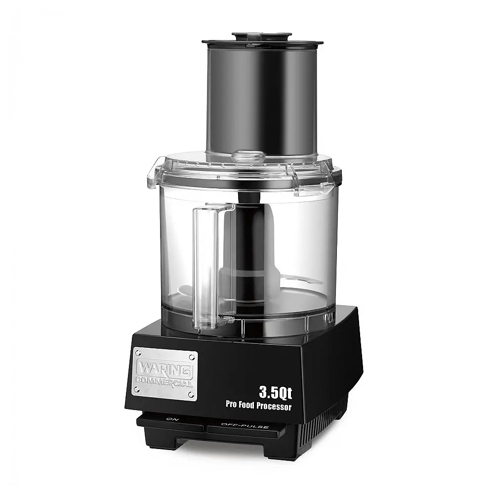 Processador de Alimentos Profissional 3,3L com Mais de 20 Opções de Processamento e Plugue de 5 a 15 Fases, 110V 720W, Waring WFP14S, Preto
