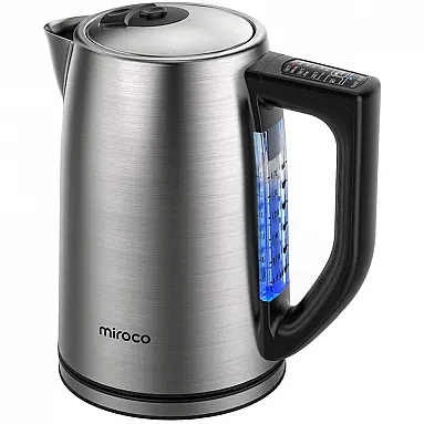 Chaleira Elétrica Miroco, Aço Inoxidável,