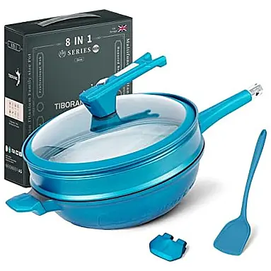 TIBORANG Panela Frigideira 6L Antiaderente