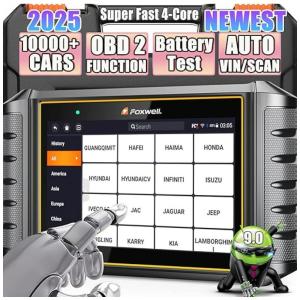Scanner Automotivo OBD2 FOXWELL NT706 Diagnóstico Avançado Motor/ABS/SRS/Transmissão, Wi-Fi, Android 9.0, Tela 5,5”, Teste de Bateria