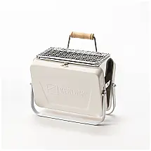 Mini Churrasqueira a Carvão Portátil de Aço Inoxidável, Branca, KENLUCK KL BBQ MNG W, Branco