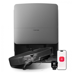 Roborock Saros 20 Aspirador Robô com Mop Preto 36.000 Pa Ultra Fino 8 cm 120V