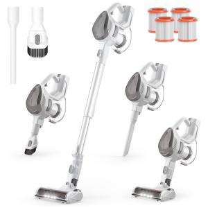 Aspirador de Pó sem Fio 6 em 1 com 4 Filtros e 40 Min de Uso, 110V, TMA T150, Branco