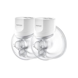 Bomba Tira Leite Vestível sem Fio com Flange de Vedação Dupla Confortável, 3 Modos, 9 Níveis e Display Inteligente, 2 Unidades de