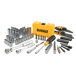 Kit de Ferramentas com Maleta de zenamento, 108 Peças, DEWALT DWMT73801, Amarelo