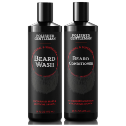 Shampoo e Condicionador Para Crescimento Rápido de Pelos e Barba Limpeza Orgânica do Rosto