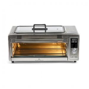 Forno Elétrico de Bancada Emeril 20L, 6 Configurações em Aço Inoxidável com Painel Digital, 110V 1700W, Prata
