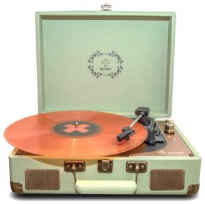 BULUMO ATX100A Vitrola, Toca Discos 3 Velocidades com Bluetooth, Verde