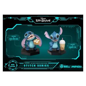 Mini Bonecos Stitch 16 cm de Altura para Decoração, Beast Kingdom, Azul