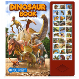Livro de Dinossauros com Sons para Crianças de 3 a 10 Anos Hemalleon - Aprenda e Divirta-se com 30 Espécies Diferentes!