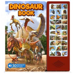 Livro de Dinossauros com Sons para Crianças de 3 a 10 Anos Hemalleon - Aprenda e Divirta-se com 30 Espécies Diferentes!