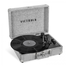 Toca-discos Portátil Victrola Journey Signature 3313, 45 78 RPM com Maleta de Vinil, Conectividade Bluetooth, Alto-falantes Integrados