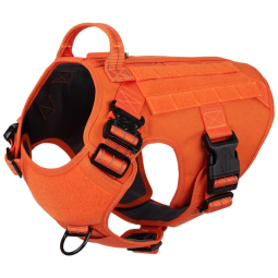 ICEFANG Arreio Tático para Cães com 2 Fivelas de Metal Tam G